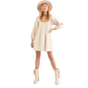 Free people Lou Jean Babydoll Dress